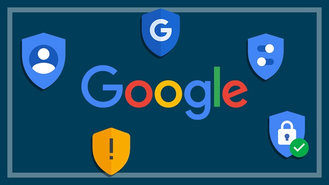 google logo and account icons